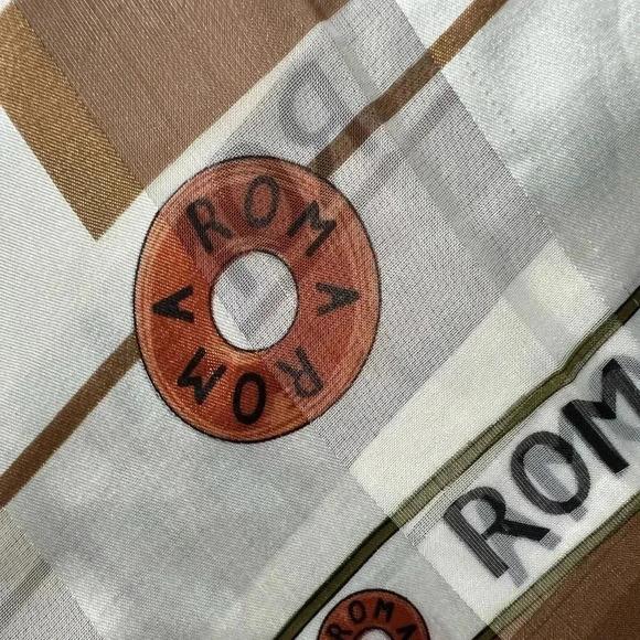 VINTAGE: Roma (Rome) Italy souvenir women’s scarf. - Picture 5 of 8